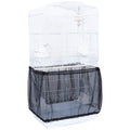 POPETPOP Cage Cover Catcher Birdcage Nylon Mesh Net Cover Skirt (Black)