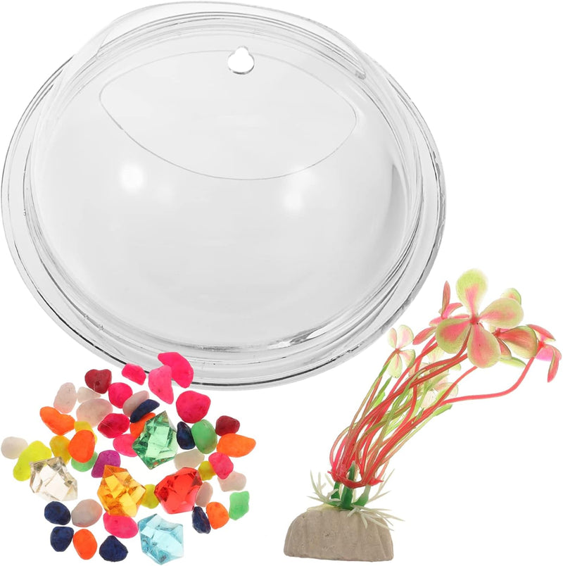 Wall Bowl Wall Hanging Fish Bowl Fish Bowls for Centerpieces Hanging Hydroponic Planter Wall Fish Tank Acrylic Vase Indo