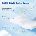 ZOMISIA Premium Cooling Blanket for Large Dogs - Q-MAX>0.5 Breathable Washable Dog Cooling Mat, Travel Soft Pet Summer E