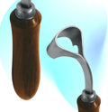 7 Inch Swiss Hoof Knife Double Edged – Stainless Steel Curved Blade Farrier Tool with Round Wooden Grip, Multipurpose Ho