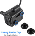 2Pcs 3W USB Mini Submersible Water Pump DC3.5V-9 Small Fountain Pump for Aquarium Fish Tank Fountain Hydroponics Water F