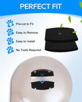 Cunina 2X Thicker Filter Compatible with Petmate Booda Dome Cat Litter Box Filter, Cat Litter Box Filters Replacement for Clean Step Dome Litter Boxes for Cats, 4 Pack