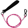 ZHOMA 4/5/6 FT Chew Proof Dog Leashes with Comfortable Handle, Steel Cable Lead for Control Large or Medium Dogs Walk and Train, Heavy Duty with Rotate Clasp and Double Buckle (6FT,Pink)