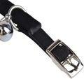 CHUKCHI Soft Velvet Safe Cat Adjustable Collar Bling Diamante with Bells,11 inch for Small Dogs and Cats (Black)