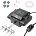 AQQA Aquarium Air Pump 10W 237GPH 4 Outlets Up to 600Gal