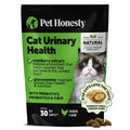 Cat Urinary Tract Health Crunchy & Creamy Chews - Promotes Healthy Digestion & Normal Bladder Function with Cranberry, Antioxidants, & Probiotics - Gut + Bladder Support Supplement (30 Day Supply)