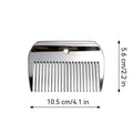 2PCS Polished Aluminum Horse Combs, Portable Pet Grooming Combs, Universal for Horses and Pets