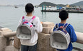 Bunny Carrier Backpack with Space Capsule Clear Bubble Window - Portable Small Animal Backpack Travel Pet Carrier Galaxy