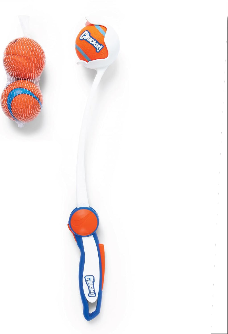 Chuckit! Cannon 18M Dog Ball Launcher, 18 Inch Size, Includes 3 Balls Total