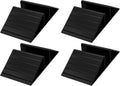 Dog Gate Support Feet, 4 Pack Black Plastic Triangle Stabilizers