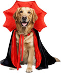 Golden Retriever Halloween Costume, Extra Large Dog Vampire Cape Cloak for Great Dane German Shepherd, Big Dog Halloween