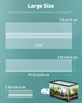 Pawfly 10 Gallon Fish Tank Lid, 19.3" x 9.65" x 0.14", Clear Polycarbonate Canopy for Aquariums Without Center Brace, 10