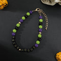 Halloween Beaded Pet Necklace Collar Dog Cat Holiday Costume Collar 16In