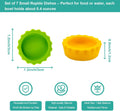 7 Pack Crested Gecko Food and Water Bowl, Eudimysx Reusable Small Reptile Feeding Dish, Gecko Tank Accessories for Hermi