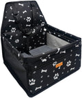 Pet Dog Booster Seat, Upgrading the Framed wall to Prevent Collapse，Breathable and Foldable Pet Car Basket，Removable and