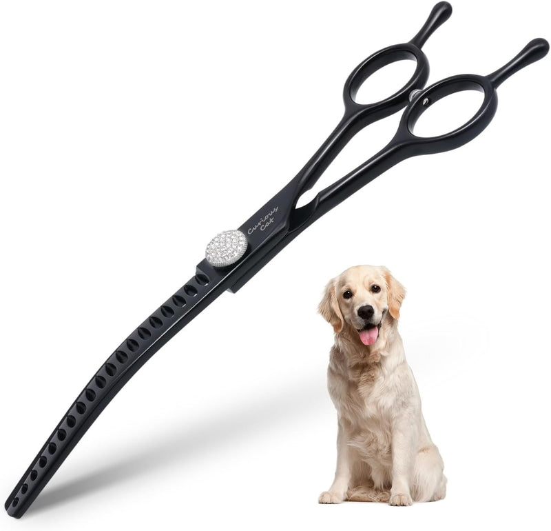 Dog Grooming Scissor,7.0'' Pet Curved Chunkers Shears