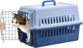 Pets Carrier,Kennel,19in,Long,Hard-Sided,for Cat up to 14lb,Suit for Airline/Road Travel (Blue, Small)