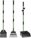 Pooper Scooper, Metal Poop Scoop with Tray, Rake, Spade for Large Small Dog