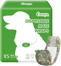 COCOYO Disposable Male Dog Wraps, Extra Small Size, 84 Count, Super Absorbent, Breathable, Wetness Indicator