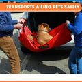 Transport Stretcher for Dogs | Emergency Animal Carrier with Safety Strap | 250 Pound Weight Limit | Pet Stretcher Size: 47 L X 29 W inches Pet Carrier (Blue)
