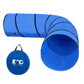 Dog Agility Tunnel, Dog Agility Equipment, Dog Agility Training with Carry Bag (Blue)