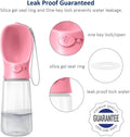 WePet Portable Dog Water Bottle, 19 OZ, Leak Proof Puppy Water Dispenser with Drinking Feeder for Pets Outdoor Walking, 