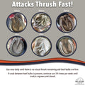 Four Oaks Farm Ventures, No Thrush Dry Powder Treatment for Horses - Wound Care, Scratches, Rain Rot, Mud Fever, Coat Is