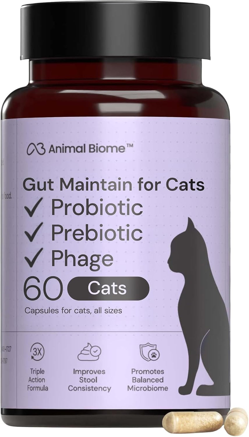Animal Biome Cat Pre and Probiotic, S Boulardii, Gut Maintain
