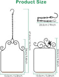 PACETAP Hummingbird Swings and Perches Metal Frame 2 Pack, Wild Bird Swing Outdoor Bird Perch with Wooden Dowel and 2 Hanging Chain for Hanging Indoor, Outdoor, Trunk, Lawn, Patio, Garden (Black)