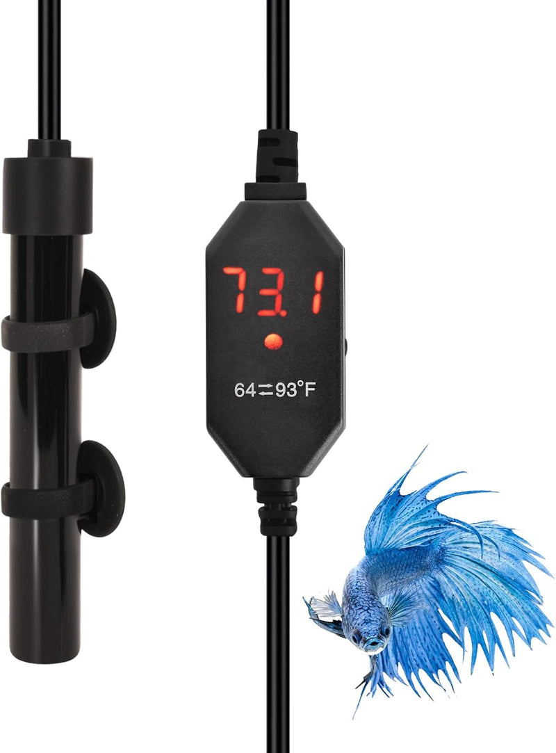 USB 10W Mini Aquarium Heater Alumina Ceramic for 1 Gallon Betta Tanks
