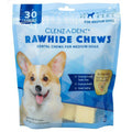 Clenzadent Rawhide Chews for Dogs Medium (30 ct) by Clens-a-dent