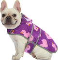 HDE Clear Hooded Dog Raincoat Jacket Poncho with Dog Leash Hole Pr Duck M