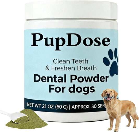 Dental Powder for Dogs, Fresh Breath & Oral Care