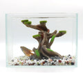 relaqcc Reptile Decor Aquarium Decorations Artificial Moss Resin Fish Tank Rocks Simulation Hollow Tree Leopard Gecko Tr