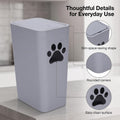 Pethiy Dog Poop Trash Can with Lid, 10L / 2.6 Gal Dog Poop Trash Can Indoor Pet Waste Bin with 90 Trash Bags, Wide Openi