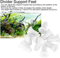 100Pcs Aquarium Divider Support Feet Adjustable Height Design PVC Tank Partition Legs for Fish Tank Cleaning Decoration