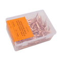 Fydun 250Pcs Copper Horseshoe Nails, Plated Rustproof Equestrian High Tensile Hufngel für Pferde Riding Equipment Pet Su