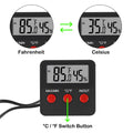 3PCS Digital Reptile Thermometer and Humidity Gauge Remote Probes Reptile Terrarium Thermometer Hygrometer Indoor Outdoo