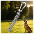 MOLANZ Dog Tie Out Spring Shock Absorber, Dog Lead, Runner & Camping Use, 304 Stainless Steel 400lb Heavy Duty Buffer for Cable, Spring Pole for Dog, Rustproof for Small Medium Large Dogs (1 Spring)