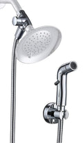G-Promise Dog Shower Sprayer Attachment for Fast and Clean Pet Showering, Multifunctional Shower, Metal Diverter, 100 Inch Extra Long Hose, No Drill Hook, Dog Washing-Bathroom (Chrome)