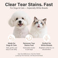 Angel Eyes Tear Stain Remover for Dogs, Tear Stain Remover Balm for Dogs & Cats with Pro Powder Brush – Natural Safe Gently Removes Eye Gunk & Stains – Great for White Dogs, Daily Eye Cleaning (2 PCS)