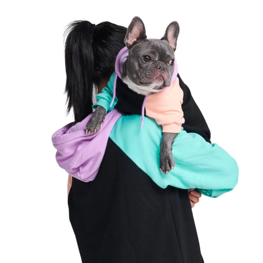 Spark Paws Human Hoodie - Premium Quality, Buttery Soft, Superior Comfort and Fit, Calming Fleece Interior, Suitable for All Styles – Cyber Color Block - L