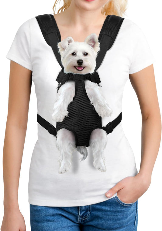 YUDODO Pet Dog Carrier Backpack Adjustable Front Carrier for Small Dog Cat