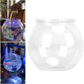 Mini Plastic Fish Bowl, Translucent Drum Shape