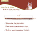 Silvervine Sticks for Cats, 30PCS Kitten Toys Catnip Toys Matatabi Silvervine Sticks Kitty Chew Toys Wooden Stick Kitten