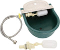 Automatic Water Bowl Plastic Livestock Waterer with Float Valves Stainless Steel Cover Livestock Water Trough Bowl,for C