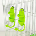 Bird Food Cuttlebone Holder for Cage, Bird Feeding Stand with Perch,2‑Pack