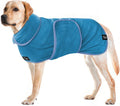 Tuff Pupper Fast Drying Dog Bath Robe | 800 GSM Plush Dog Towel Bathrobe/Dressing Gown | Super Absorbent Pet/Puppy Bathr