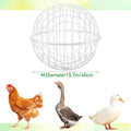 Leinuosen 4 Pack Chicken Ball Cage Movable Mesh Rabbit Coops Plastic Detachable Rolling Safety Hutch Prevents Dog Bites 
