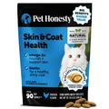 Cat Skin & Coat Health Chews – Crunchy & Creamy Treats with Omegas, Vitamin C & E, Biotin – Soothes Itchy, Dry Skin, Reduces Shedding & Promotes a Shiny Coat – Cat Vitamins (Chicken 90-Day Supply)